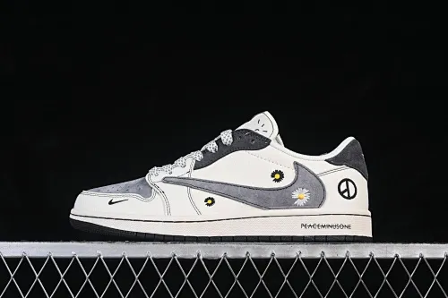 All categories Air Jordan Jordan series basketball shoes Air Jordan 1 Low High-end customized low-top sneakers Travis Scott x Fragment Design x Air Jordan 1 Low OG SP AJ1 Joe 1 G-Dragon co-branded Daisy Beige Black Low-top cultural casual sneakers QW5088-208
